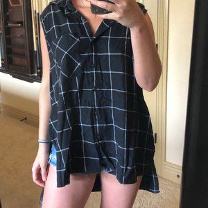 Black and white tank